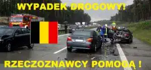 Wypadek samochodowy w Belgii