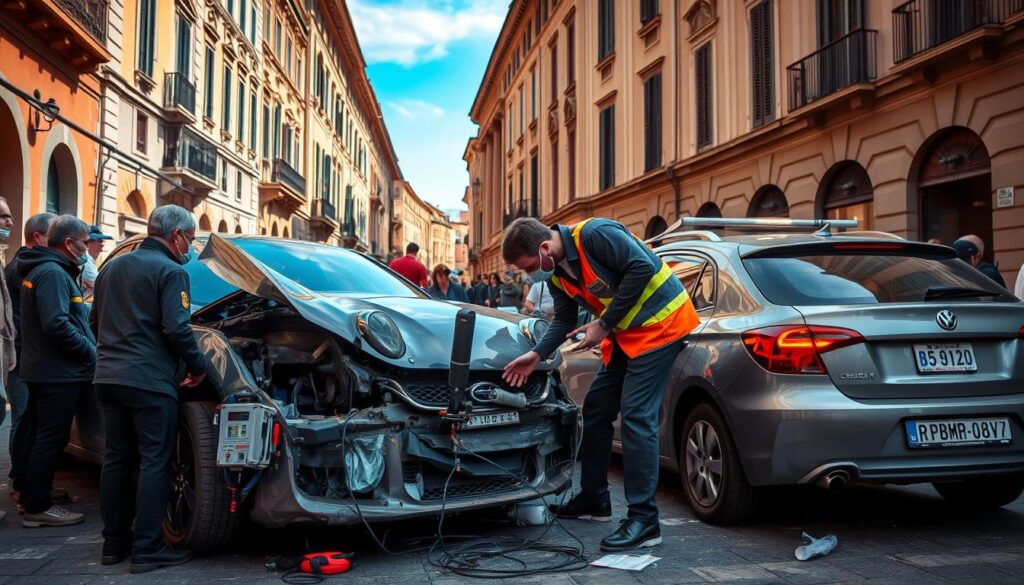 vehicle accident inspection italy motoexpert