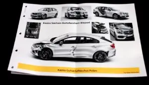 Kasko Schaden Gutachten mit Fotos Poland